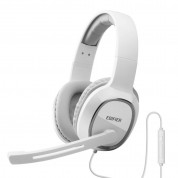 Edifier K815 - геймърски слушалки с микрофон и управление на звука (бял)
