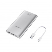 Samsung ULC Fast Charge Power Bank 10000 mAh (USB-C) EB-P1100CS - външна батерия с 2хUSB и USB-C изходи (сребрист) 4