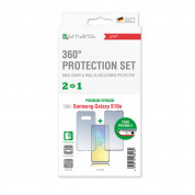 4smarts 360° Case Friendly Premium Protection Set - тънък силиконов кейс и стъклено защитно покритие за дисплея на Samsung Galaxy S10E (прозрачен) 2