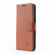 JT Berlin LeatherBook Kreuzberg Case - хоризонтален кожен (естествена кожа) калъф тип портфейл за Huawei P30 (кафяв) 1