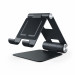 Satechi R1 Aluminum Foldable Stand - сгъваема алуминиева поставка за мобилни телефони, таблети и лаптопи до 12 инча (черен) 2