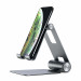 Satechi R1 Aluminum Foldable Stand - сгъваема алуминиева поставка за мобилни телефони, таблети и лаптопи до 12 инча (тъмносив) 5