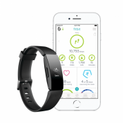 Fitbit Inspire HR - гривна с дисплей за следене на дневната и нощна активност на организмa за iOS, Android и Windows Phone (черен)  2