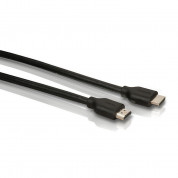 Philips HDMI Cable Ethernet SWV2433W Audio Return Chanel 3 м. - високоскоростен качествен HDMI към HDMI кабел с Ethernet и ARC 3 м. (черен)