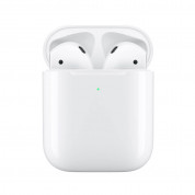 Apple AirPods 2 with Wireless Charging Case - оригинални безжични слушалки с калъф за безжично зареждане за iPhone, iPod и iPad