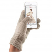 Mujjo Touchscreen Gloves Sansstone Size S/M - качествени зимни ръкавици за тъч екрани (бежов)