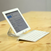 Elago P2 Stand - дизайнерска алуминиева поставка за iPad и таблети (сребриста) 4