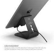 Elago P2 Stand - дизайнерска алуминиева поставка за iPad и таблети (черна) 4