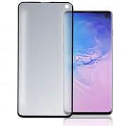 4smarts Second Glass UltraSonix with Colour Frame - калено стъклено защитно покритие с извити ръбове за Samsung Galaxy S10 (черен-прозрачен) 1