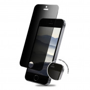 Eiger Privacy 2.5D Tempered Glass - калено стъклено защитно покритие с извити ръбове и определен ъгъл на виждане за дисплея на iPhone SE, iPhone 5S, iPhone 5 2