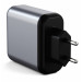Satechi 30W Dual USB-C Wall Charger - захранване с USB-C изход (18W) и 1 x USB 3.0 изход (сив) 2