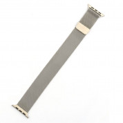 4smarts Metal Milanese Loop Band - стоманена, неръждаема каишка за Apple Watch 38мм, 40мм, 41мм (сив) 2