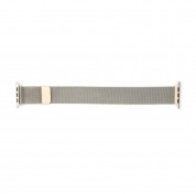 4smarts Metal Milanese Loop Band - стоманена, неръждаема каишка за Apple Watch 38мм, 40мм, 41мм (сив) 1