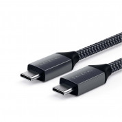 Satechi USB-C to USB-C Charging Cable 100W - USB-C към USB-C кабел за MacBook и устройства с USB-C порт (200 cm) (сив) 3