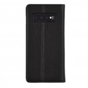 CaseMate Wallet Folio - кожен калъф (естествена кожа), тип портфейл за Samsung Galaxy S10 (черен)