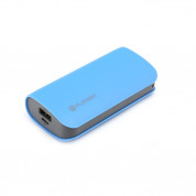 Platinet Power Bank Leather 5200 mAh - външна батерия с 2 USB изходa за таблети и смартфони (син)