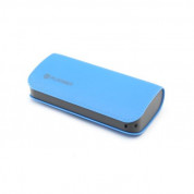 Platinet Power Bank Leather 5200 mAh - външна батерия с 2 USB изходa за таблети и смартфони (син) 1