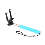 Omega Monopod Smartphones Cable Telescopic Pole Selfie Stick - селфи монопод за мобилни устройства (син)