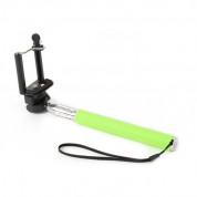 Omega Monopod Smartphones Cable Telescopic Pole Selfie Stick - селфи монопод за мобилни устройства (зелен)