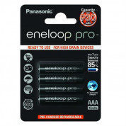 Panasonic Eneloop Pro AAA HR03 930mAh - 4 броя презареждаеми батерии AAA 930mAh