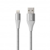 Anker PowerLine+ II USB-A to Lightning Cable - сертифициран (MFi) USB към Lightning кабел за Apple устройства с Lightning порт (90 см) (сребрист)