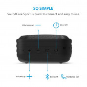 Anker SoundCore Sport Bluetooth 4.0 - безжичен блутут спийкър за мобилни устройства (черен) 1