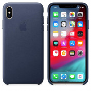 Apple iPhone Leather Case for iPhone XS (midnight blue) 1