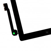 OEM iPad 3 Touch Screen Digitizer with Home button - резервен дигитайзер (тъч скриийн) с външно стъкло и Home бутон за iPad 3 (черен) 4