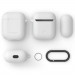 Spigen Airpods Silicone Case - силиконов калъф с карабинер за Apple Airpods и Apple Airpods 2 (бял) 7