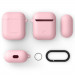 Spigen Airpods Silicone Case - силиконов калъф с карабинер за Apple Airpods и Apple Airpods 2 (розов) 7