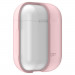 Spigen Airpods Silicone Case - силиконов калъф с карабинер за Apple Airpods и Apple Airpods 2 (розов) 5