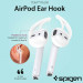 Spigen TEKA Airpods Earhooks - антибактериални силиконови калъфчета за Apple Airpods и Apple Airpods 2 (бял) (4 броя) 3