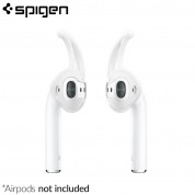 Spigen TEKA Airpods Earhooks - антибактериални силиконови калъфчета за Apple Airpods и Apple Airpods 2 (бял) (4 броя)
