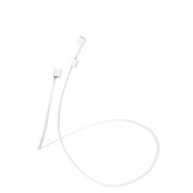 Spigen TEKA AirPods Strap - тънко силиконово въженце за безжични слушалки Apple Airpods и Apple Airpods 2 (бял) 3