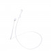 Spigen TEKA AirPods Strap - тънко силиконово въженце за безжични слушалки Apple Airpods и Apple Airpods 2 (бял) 4