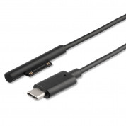 4smarts Microsoft Surface Connect to USB-C Charging Cable 5A - USB-C кабел за Microsoft Surface таблети (100 см) (черен) 1