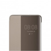 Huawei Smart View Flip Cover - оригинален кожен калъф за Huawei P30 (бежов) 4