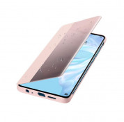 Huawei Smart View Flip Cover - оригинален кожен калъф за Huawei P30 (розов) 3