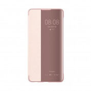 Huawei Smart View Flip Cover - оригинален кожен калъф за Huawei P30 (розов)