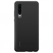Huawei Silicone Case - оригинален силиконов (TPU) калъф за Huawei P30 (черен)