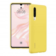 Huawei Silicone Case - оригинален силиконов (TPU) калъф за Huawei P30 (жълт) 2