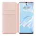 Huawei Wallet Cover Case - оригинален кожен калъф с поставка за Huawei P30 Pro (розов) 4