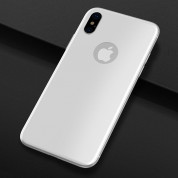 Pantera Glass 3D Tempered Glass for The Back Side - каленo стъкленo защитнo покритие за задната част на iPhone XS, iPhone X (бял) 2