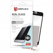 Displex Real Glass 10H Protector 3D Full Cover - калено стъклено защитно покритие за дисплея на iPhone 8 Plus, iPhone 7 Plus (черен-прозрачен)