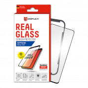 Displex Real Glass 10H Protector 3D Full Cover FPS - калено стъклено защитно покритие с поддръжка на сензора за отпечатъци за дисплея на Samsung Galaxy S10 (черен-прозрачен)