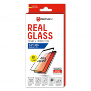 Displex Real Glass 10H Protector 3D Full Cover FPS - калено стъклено защитно покритие с поддръжка на сензора за отпечатъци за дисплея на Samsung Galaxy S10 Plus (черен-прозрачен) 2