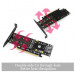 FOVORE PCIE X16 TO m.2 B Key NGFF SSD + m.2 M Key NGFF SSD + mSATA SSD 3 in 1 converter 8