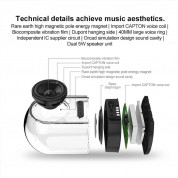 Ovevo D18 Tango Bluetooth Bluetooth V4.2 Speaker IPX5 Waterproof - безжичен водоустойчив Bluetooth спийкър с микрофон (прозрачен-черен) 5