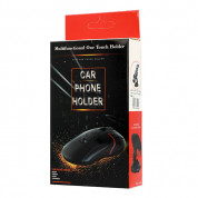 Universal Car Mouse Mount - поставка за стъклото на кола за iPhone, Samsung и мобилни телефони (черна) 2