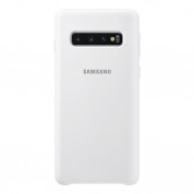 Samsung Silicone Cover Case EF-PG973TW - оригинален силиконов кейс за Samsung Galaxy S10 (бял)